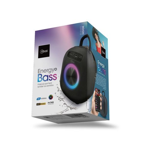 Parlante Bluetooth TWS Energy+ Bass - MLAB-4