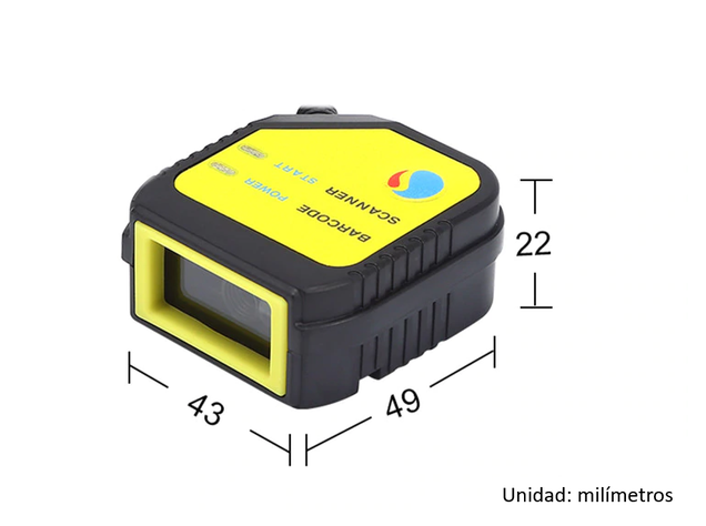 Lector de Codigo de Barras y QR - RS232-1