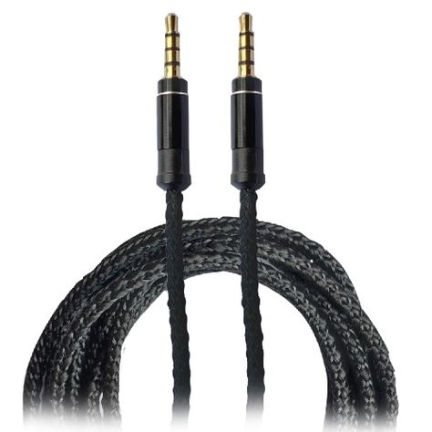 Cable Auxiliar Plug 3.5mm 1mt Negro - Mlab-0