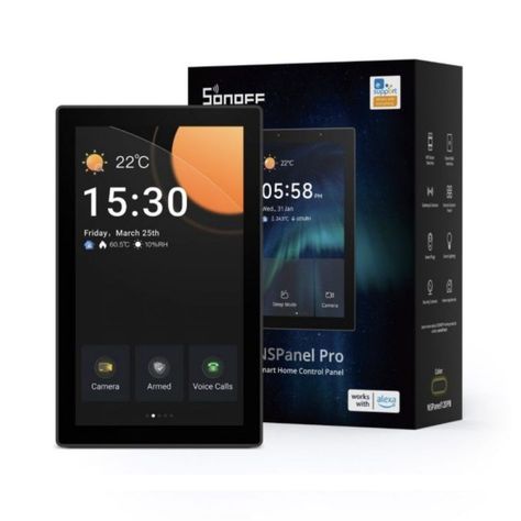 Panel de Control WiFi Zigbee Matter Sonoff NSPanel Pro 120-1