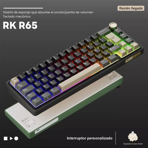 Teclado Mecánico Español 65% RK R65 Phantom   - Royal Kludge-2
