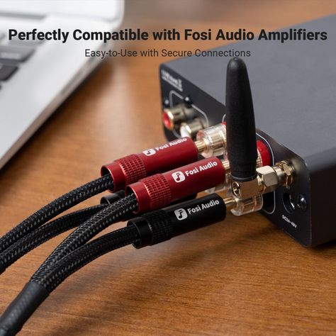 Pack de 2 Cables Banana de Audio para Parlantes - Fosi Audio-4