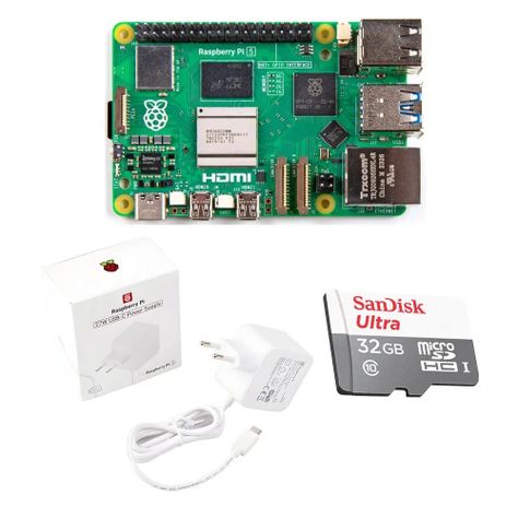 Kit Raspberry Pi 5 De 4gb Ram Con Memoria Y Transformador-0