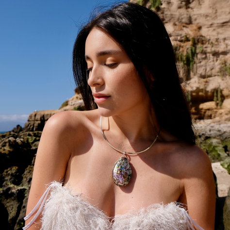 Dije Abalone Shell de plata 925 -1