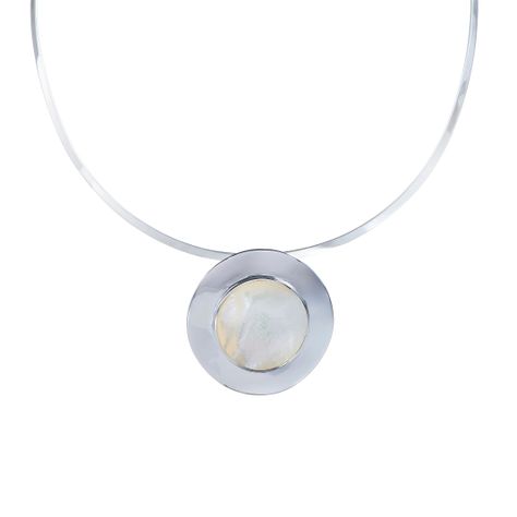 Dijes Gotas de Plata con Abalone o Nacar-0