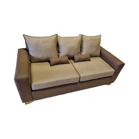 SOFA TRES CUERPOS MARRON LINO-1