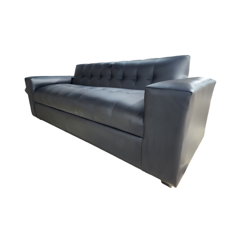 SOFA TRES CUERPOS NEGRO ECOCUERO-0