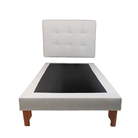 CAMA DE PLAZA GRIS LINO-1