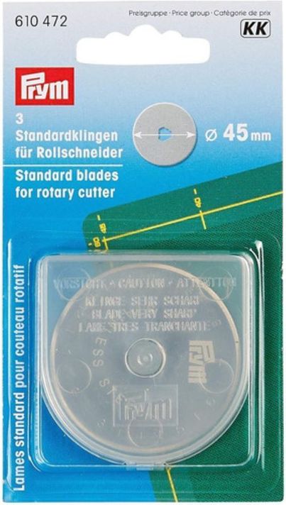 Cuchillas/ hojas 3 Recambios Cutter Prym 45mm -1