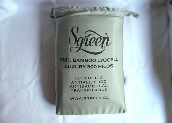 Sabanas de Bambu 100% Lyocell. Verde 1.5 Plazas.-1