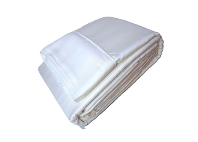Sabanas de Bambu 100% Lyocell. Blanco 1.5 Plazas-0
