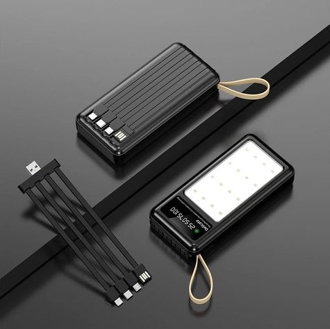 Cargador Portátil 20000mAh con Linterna LED para Emergencias y Camping-1