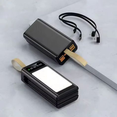 Cargador Portátil 20000mAh con Linterna LED para Emergencias y Camping-2