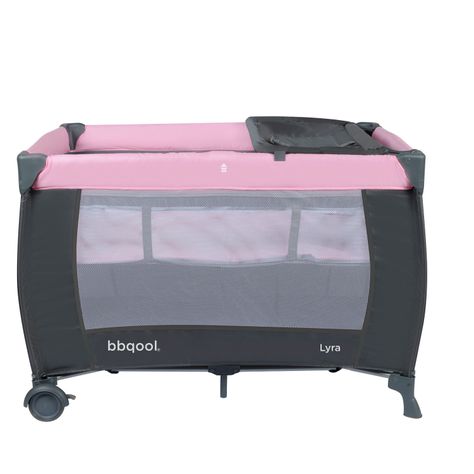 Cuna Playard Lyra Pink + Colchón de Espuma-3