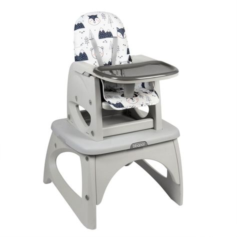 Silla de Comer Escritorio Foodzy 4-in-1 Grey-0