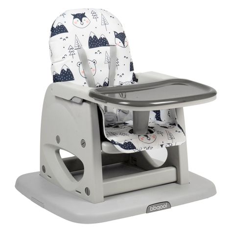 Silla de Comer Escritorio Foodzy 4-in-1 Grey-5
