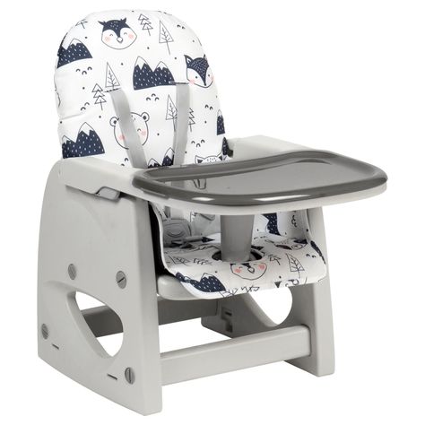 Silla de Comer Escritorio Foodzy 4-in-1 Grey-4