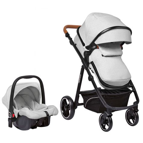 Coche Travel System Pegasus Grey-0