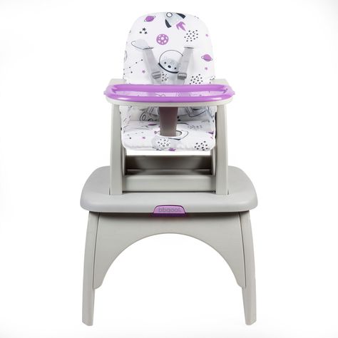 Silla de Comer Escritorio Foodzy 4-in-1 Lavender-1