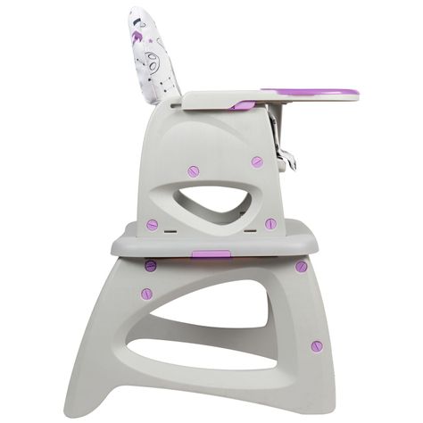 Silla de Comer Escritorio Foodzy 4-in-1 Lavender-2