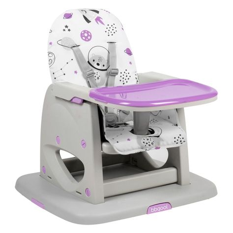 Silla de Comer Escritorio Foodzy 4-in-1 Lavender-5