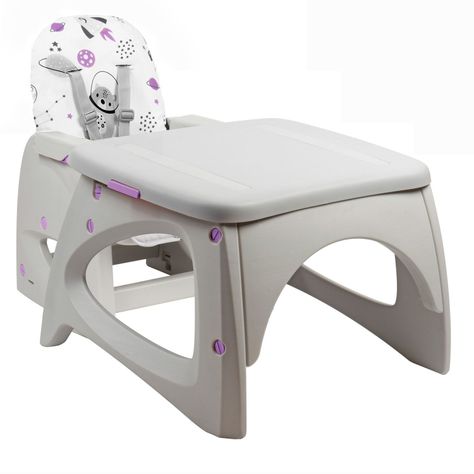 Silla de Comer Escritorio Foodzy 4-in-1 Lavender-6