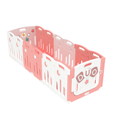 Corral Didáctico de Juegos Duo Pink + Alfombra + Pelotas-3