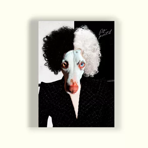 CUADRO DE TU MASCOTA PET PRINT CRUELLA CANVAS - 20X30 CM -0