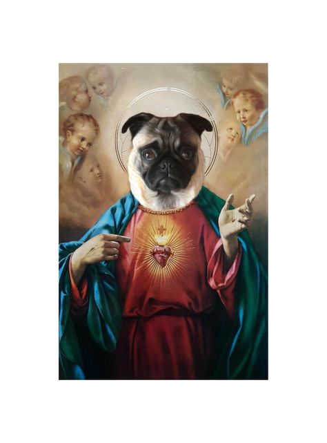 CUADRO DE TU MASCOTA PETPRINT RELIGIOSO CANVAS - 20X30 CM -0