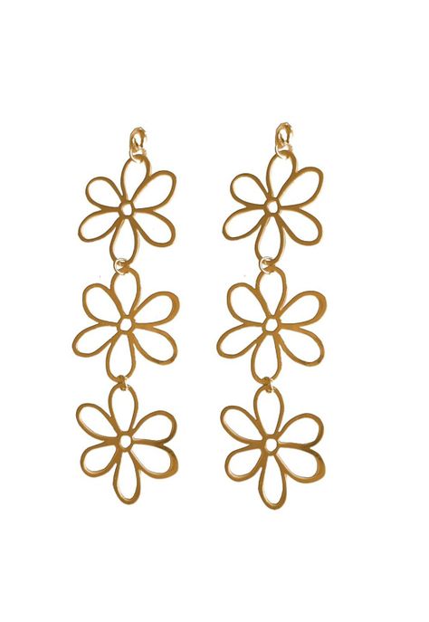 Aros Gardenia 3 Flores Dorado María Paskaro-1