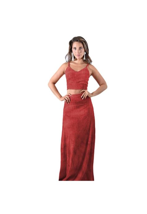 Peto Paris Rojo Lentejuelas Lycra Con Lazo Espalda Maria Paskaro-3