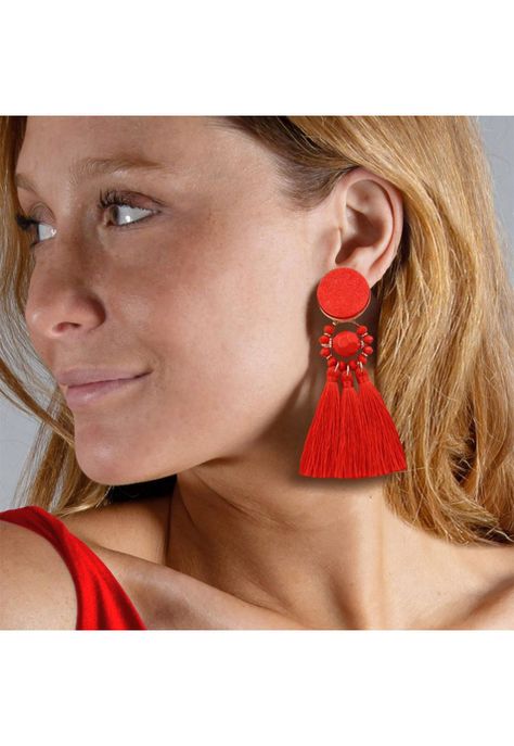 Aros Itata Rojo Fleco Maria Paskaro-0