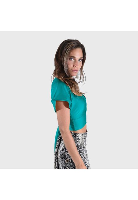 Peto Roma Turquesa Lycra Maria Paskaro-2