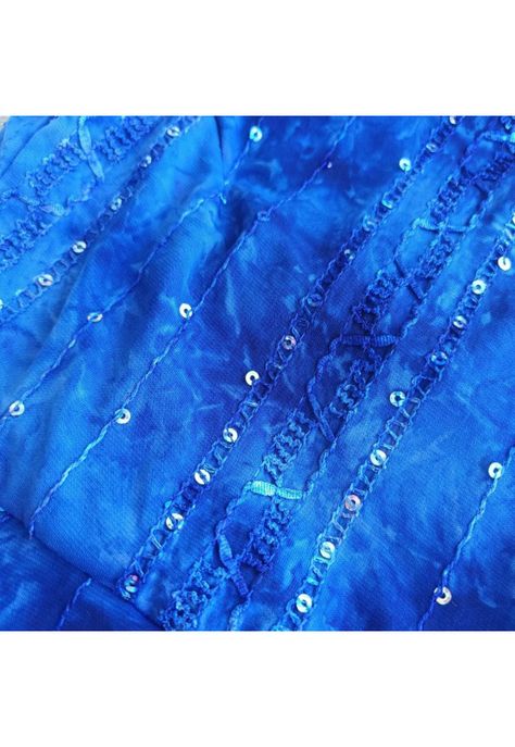 Peto Paris Azul Lentejuelas Lycra Con Lazo Espalda Maria Paskaro-4