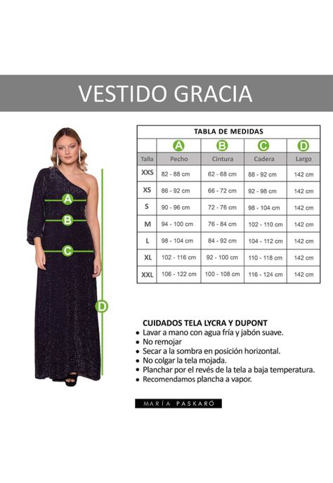 Vestido Largo Gracia Azul Brillo Lycra Maria Paskaro-3