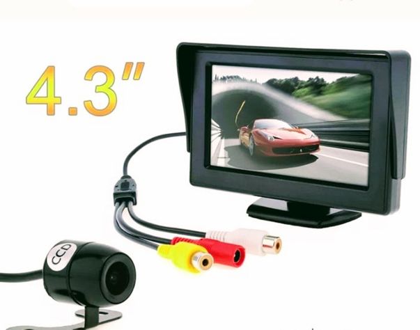 Kit cámara retroceso con monitor color hd 4.3"-0
