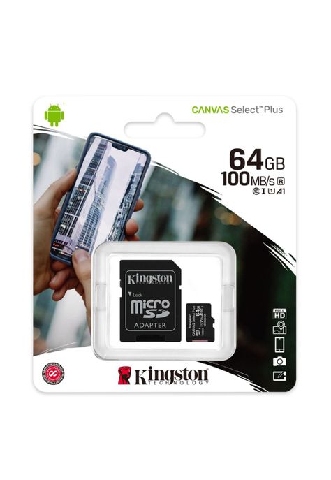 Micro SD Select PLS 100R C10 64GB Kingston-2