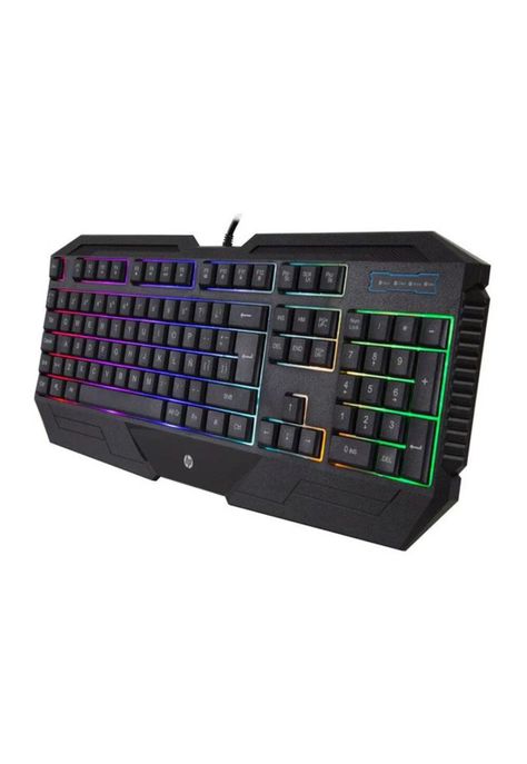 Teclado Gamer Membrana HP K110 LED RGB-0