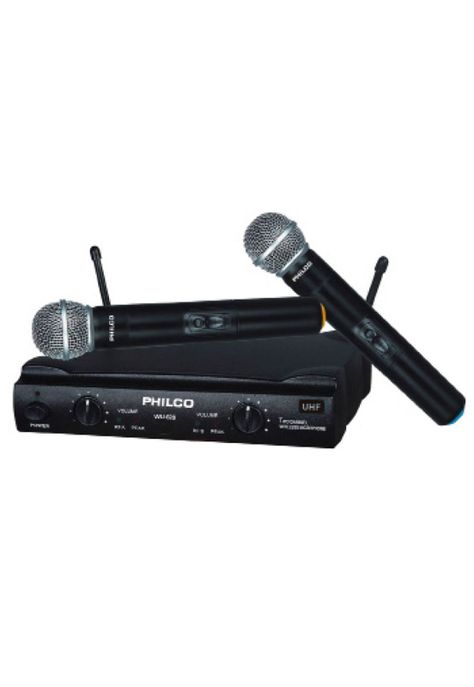 Set 2 Micrófonos Inalámbrico Uhf-0