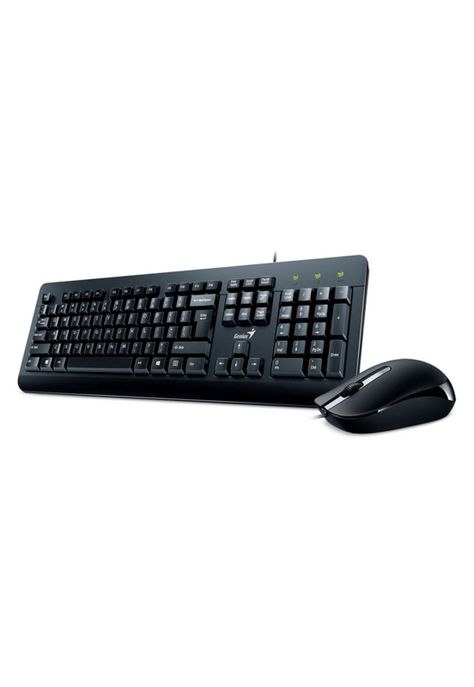 Kit Combo Teclado + Mouse Alámbrico USB Genius KM-160 1000 DPI-0