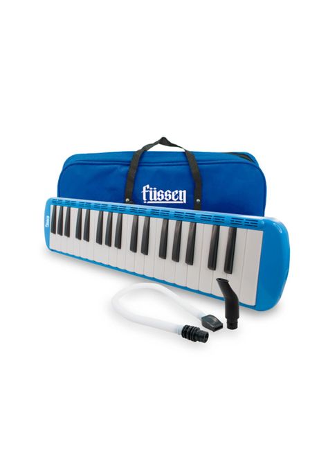 Teclado Musical Fussen Melodica 37 Azul Con Funda Mlab-0