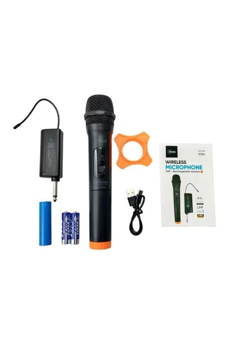 Micrófono Mlab 9384 Inalámbrico con Receptor UHF Recargable  -2
