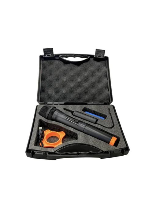 Micrófono Mlab 9384 Inalámbrico con Receptor UHF Recargable  -3