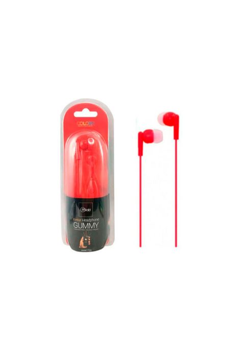 Mlab Audif Gummy In-ear M.libres Red Color Rojo-0