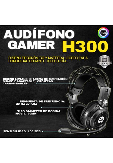 Audifono Gamer HP H200S-3