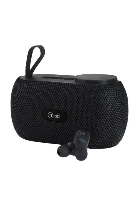 Parlante Mlab 9301 Air-Dual Bass TWS Speaker + Audífonos-1