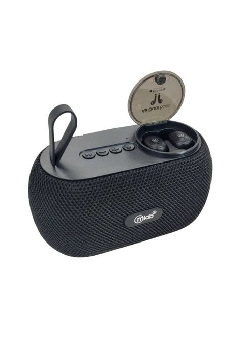 Parlante Mlab 9301 Air-Dual Bass TWS Speaker + Audífonos-3