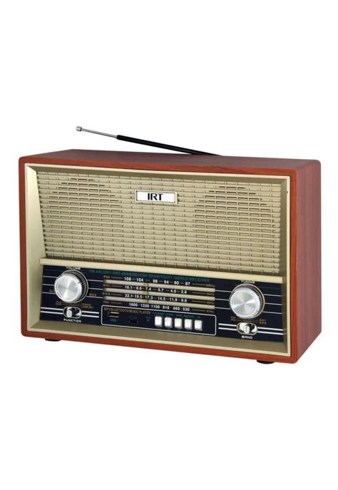 Parlante IRT Retro Bluetooth Fm Am Sw1-2 USB SD Aux-0