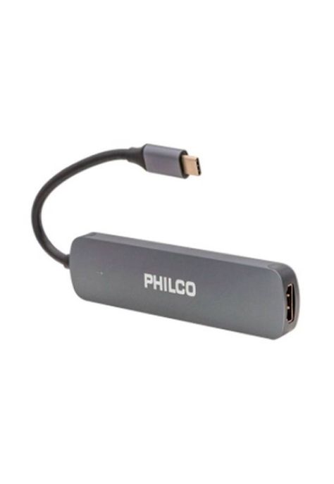 Adaptador Multipuerto Philco USB-C (HDMI, USB, SD/ MicroSD)	-1