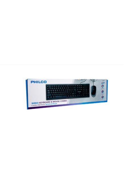 Combo Alámbrico Teclado + Mouse / Philco / Dpi: 1200 / 3 Botones-1